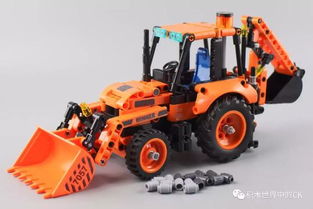 衛樂積木 7057 科技拼裝系列,挖掘裝載機